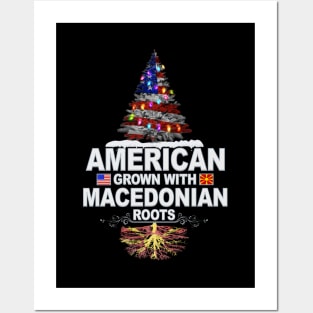 Christmas Tree  American Grown With Macedonian Roots - Gift for Macedonian From Macedonia Posters and Art